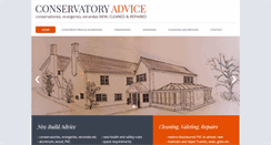 Desktop Screenshot of conservatory-advice.co.uk