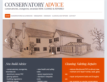 Tablet Screenshot of conservatory-advice.co.uk